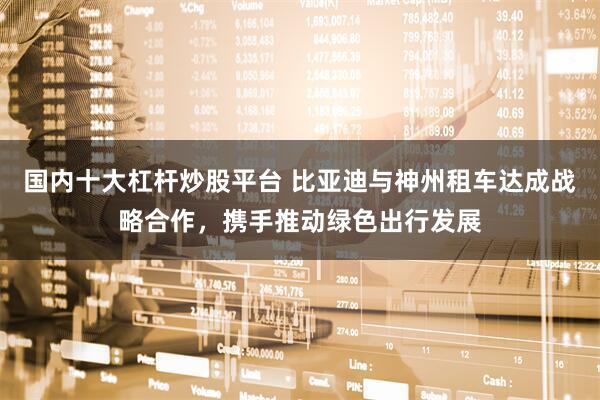 国内十大杠杆炒股平台 比亚迪与神州租车达成战略合作，携手推动绿色出行发展